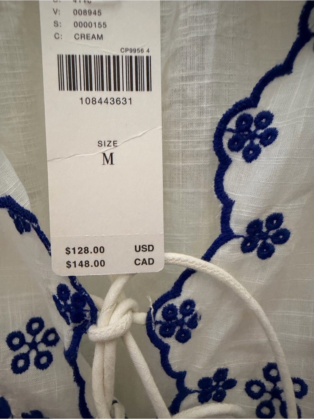 NWT Maeve Anthropologie Embroidered Bird Cotton Top Shorts Set Medium M - Picture 9 of 17